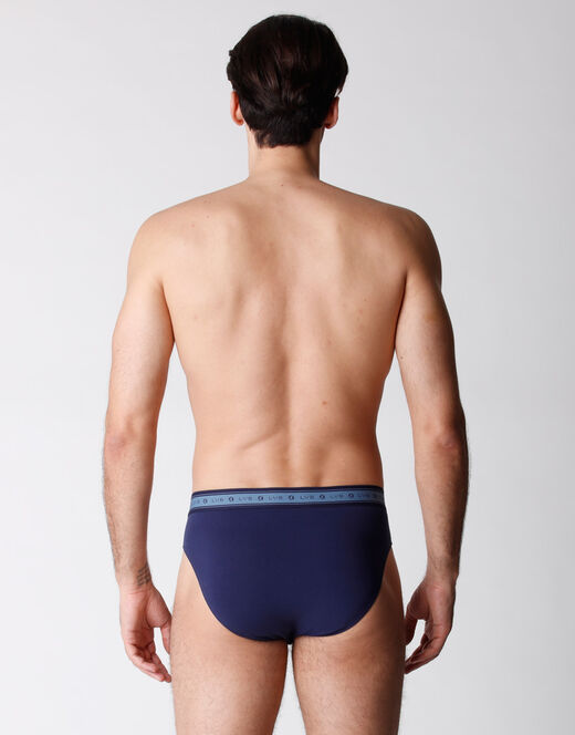 Lovable Slip bipack uomo in cotone biologico, blu melange Lightning offer