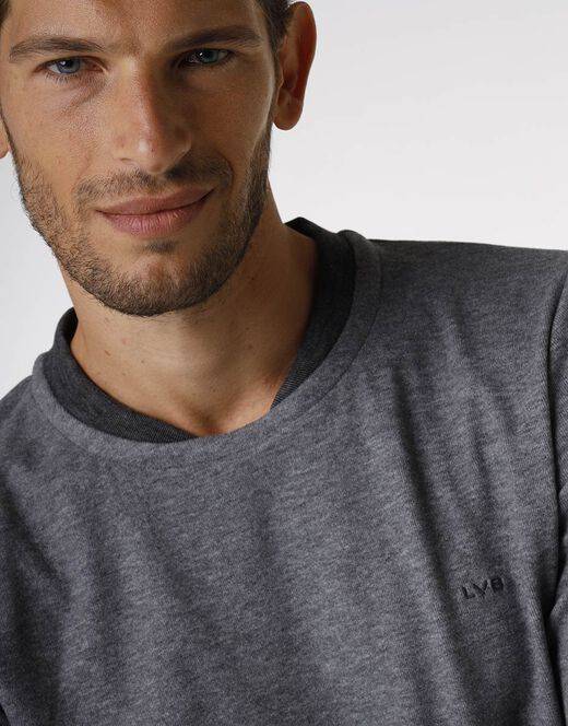 Lovable Pigiama lungo in interlock 290gr, grigio effetto melange I Più Venduti
