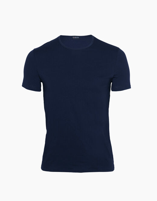 Lovable T-Shirt girocollo Cotton Stretch in cotone elasticizzato, blu In Saldo