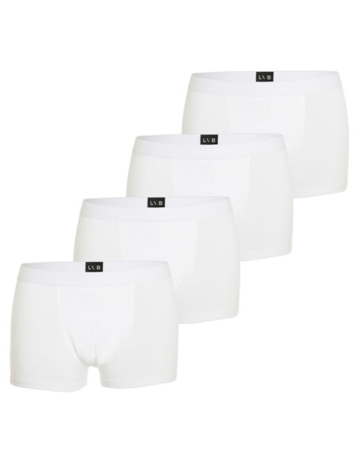 Lovable Boxer in cotone elasticizzato, confezione x4 bianco 2025