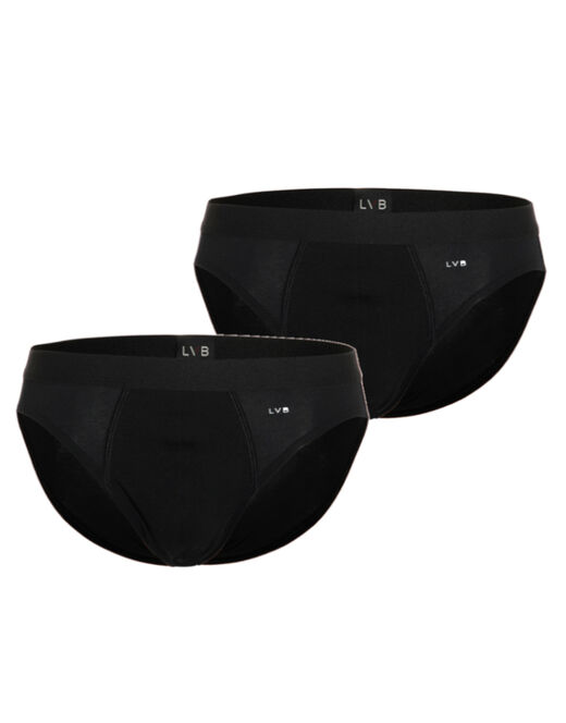 Lovable Bipack slip in cotone elasticizzato, nero Nuovo