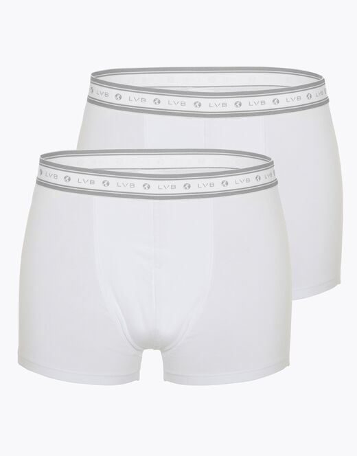 Lovable Boxer bipack uomo in cotone biologico, bianco Spedizione Gratuita