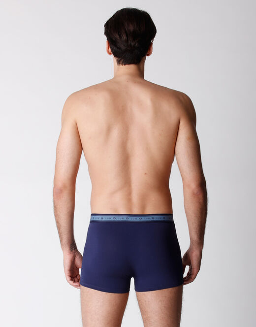 Lovable Boxer bipack uomo in cotone biologico, blu melange Negozi Online