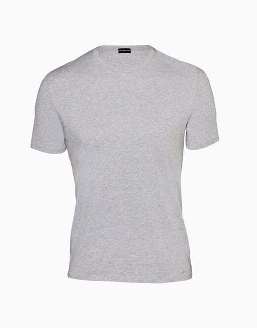 Lovable T-shirt girocollo Supima Premium Cotton in cotone elasticizzato, grigio melange Consegna Veloce