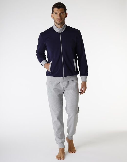 Lovable Homewear in cotone, blu navy e grigio melange Shopping Online