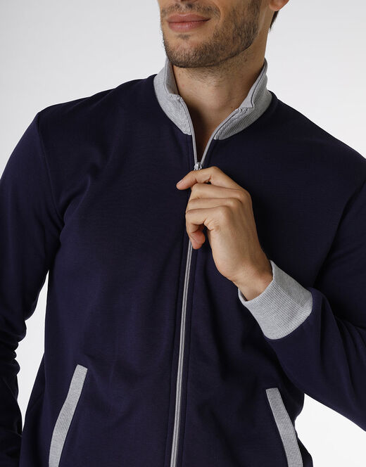 Lovable Homewear in cotone, blu navy e grigio melange Shopping Online