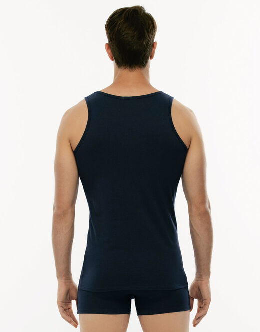 Lovable Canotta Cotton Stretch in cotone elasticizzato, blu Prezzo Ridotto