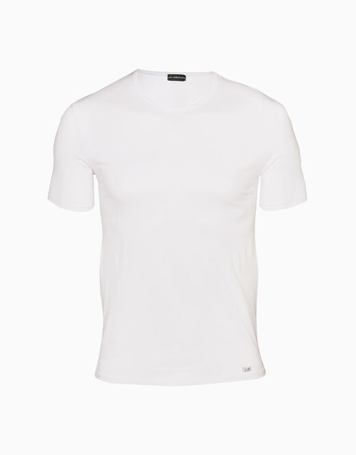 Lovable T-shirt girocollo Supima Premium Cotton in cotone elasticizzato, bianca Vendita Economica