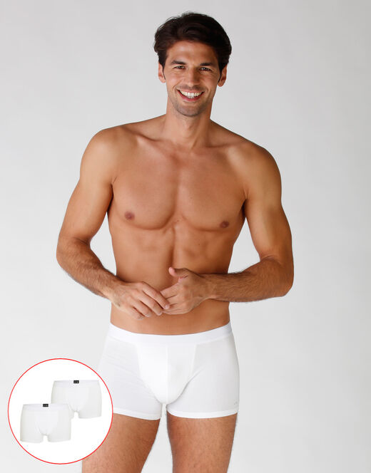 Lovable Bipack boxer in cotone elasticizzato, bianco Italy