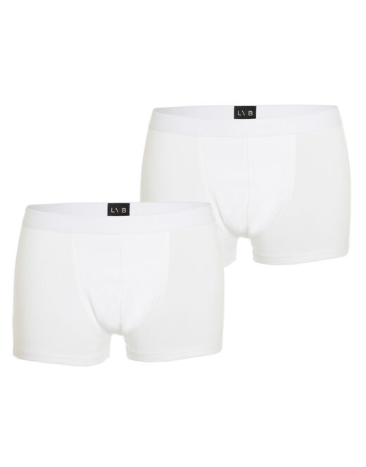 Lovable Bipack boxer in cotone elasticizzato, bianco Italy
