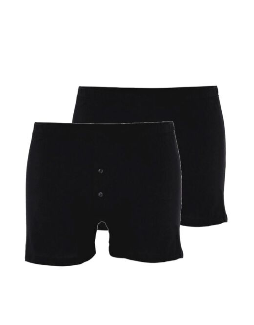 Lovable Boxer parigamba Bipack in 100% cotone Pure Cotton, nero Nuovo
