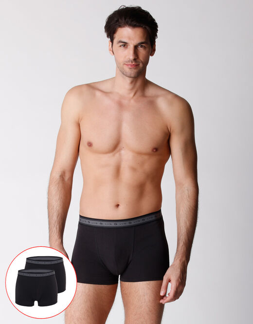 Lovable Boxer bipack uomo in cotone biologico, nero Promozione