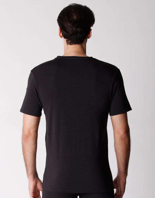 Lovable T-shirt girocollo uomo bipack in cotone biologico, nero Affare Del Giorno