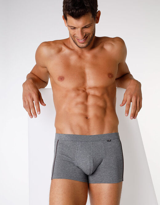 Lovable Boxer in cotone Dynamic Cotton, grigio melange scuro Presa