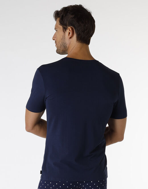 Lovable T-shirt Rephined Cotton Modal, blu navy Offerta