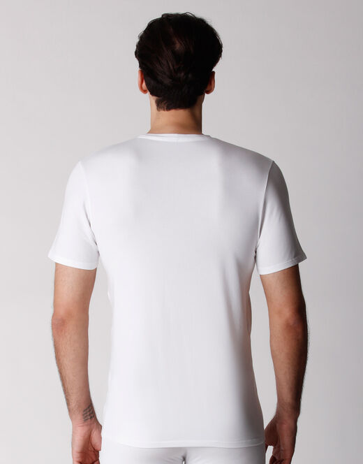 Lovable T-shirt girocollo uomo bipack in cotone biologico, bianco Outlet