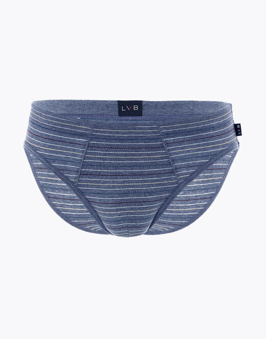 Lovable Slip Rephined Cotton Modal, blu melange a righe Saldi Di Fabbrica