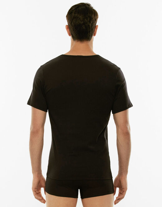 Lovable T-shirt girocollo 100% cotone Pure Cotton, nero Vendite Flash