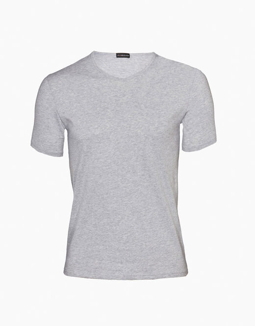 Lovable T-shirt 100% cotone Pure Cotton con scollo a V, grigio melange Moda