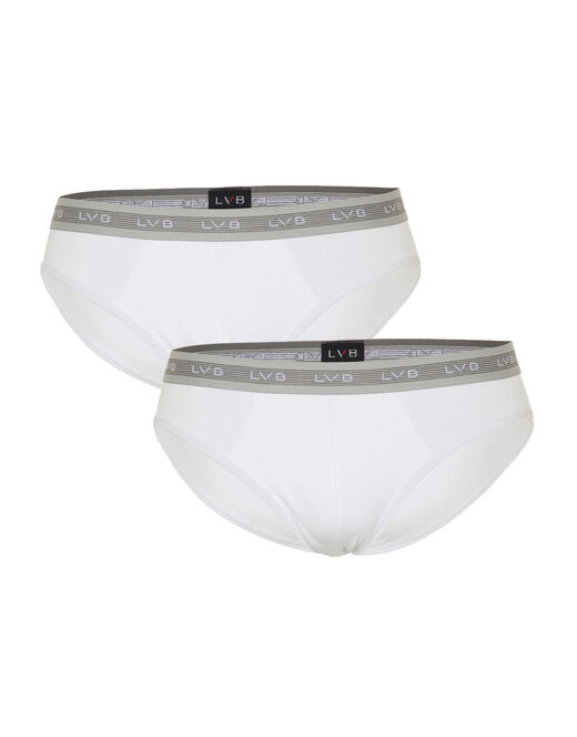 Lovable Bipack slip uomo 3D Evolution in jersey cotone e lycra, bianco Italy