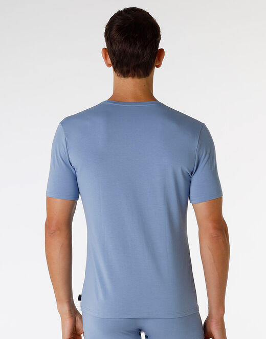 Lovable T-Shirt girocollo in cotone e modal, azzurro polvere Italia