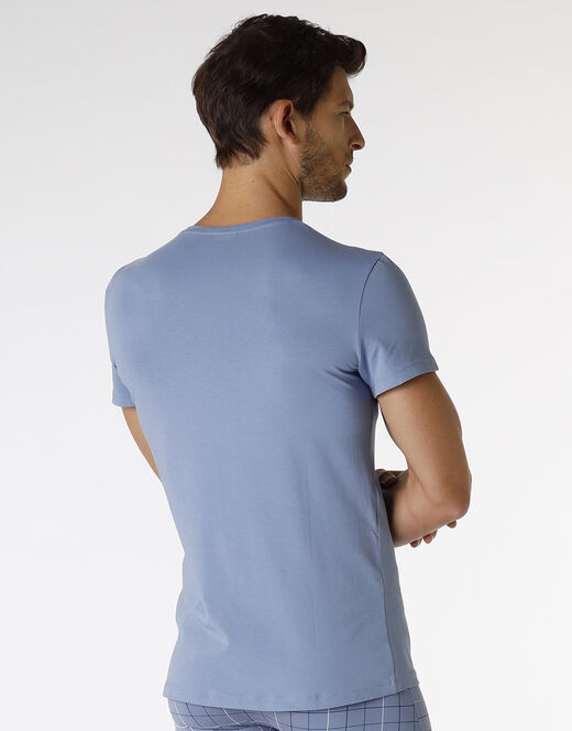 Lovable T-shirt uomo in Stretch Cotton - Azzurro Polvere 2025