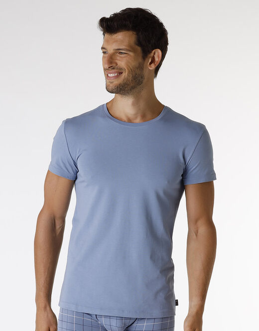 Lovable T-shirt uomo in Stretch Cotton - Azzurro Polvere 2025