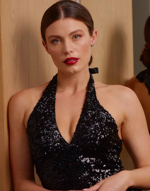 Lovable Balconette imbottito strapless, nero In Vendita
