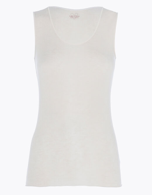 Lovable Canotta liscia Donna Light & Warm Modal misto Cashmere, sabbia Saldi Di Fabbrica