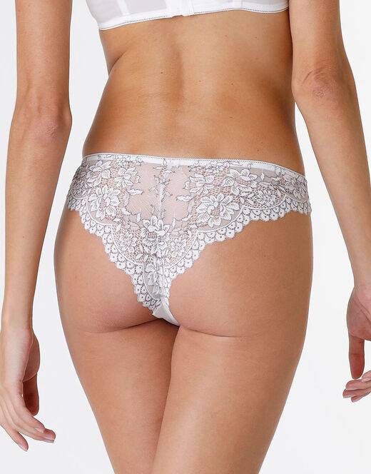 Lovable Brasiliano Stylish Lace in microfibra e pizzo, bianco 2025