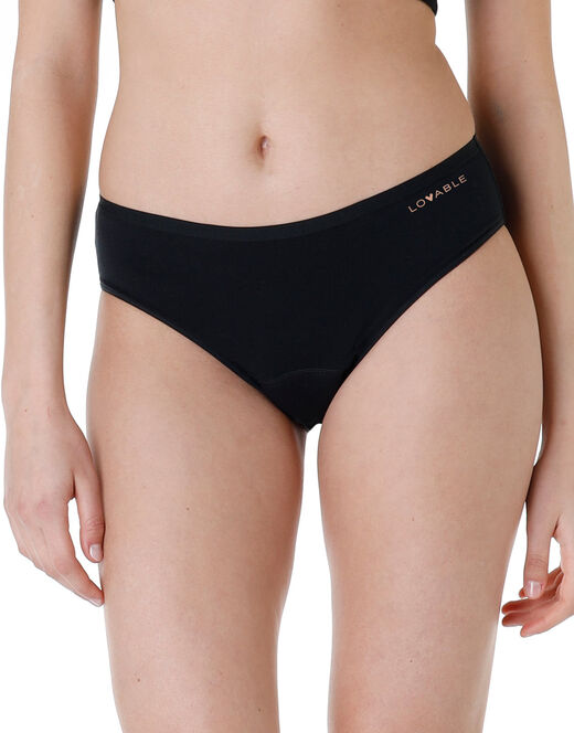 Lovable Slip assorbente lavabile in cotone elasticizzato, nero Promozione Limitata