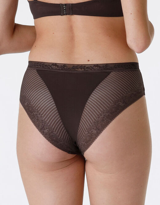 Lovable Slip midi Invisible Exclusive in microfibra, caffè Sconto