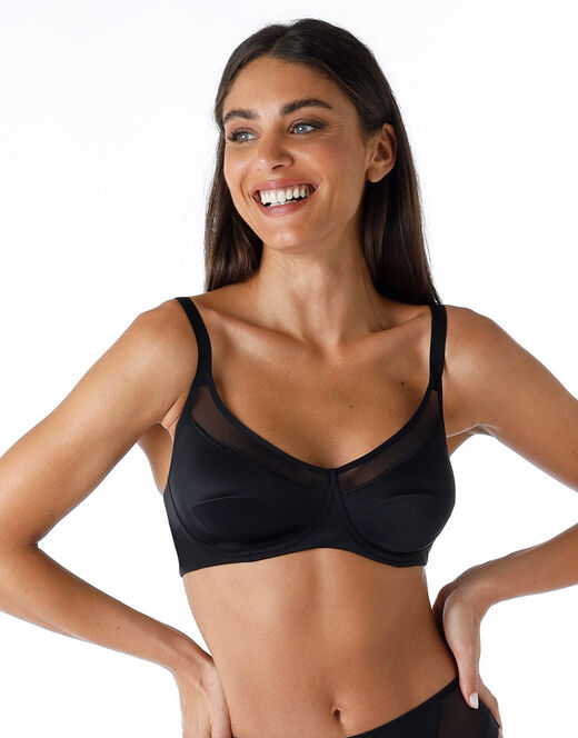 Lovable Reggiseno senza ferretto Modern Shaping in microfibra, nero In Saldo