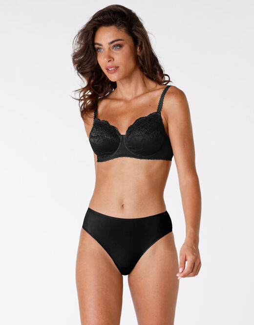Lovable Reggiseno con ferretto senza imbottitura Exuberance, nero, in pizzo. Alto sostegno Novità