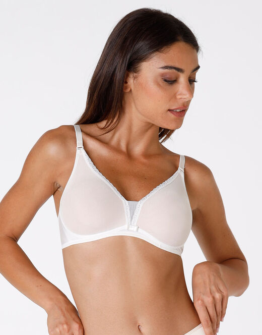 Lovable Reggiseno senza ferretto Tonic Lift in pizzo e tulle, avorio Italia