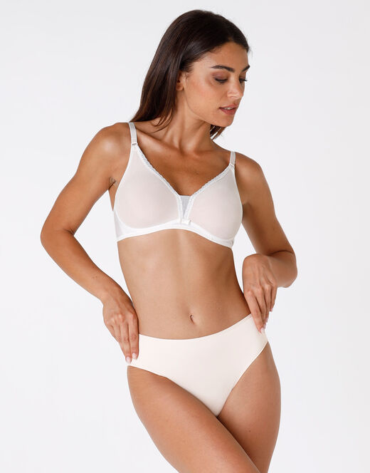 Lovable Reggiseno senza ferretto Tonic Lift in pizzo e tulle, avorio Italia