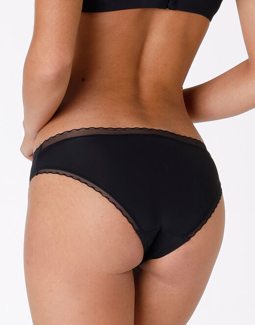 Lovable Slip My Daily Comfort nero in microfibra In Linea