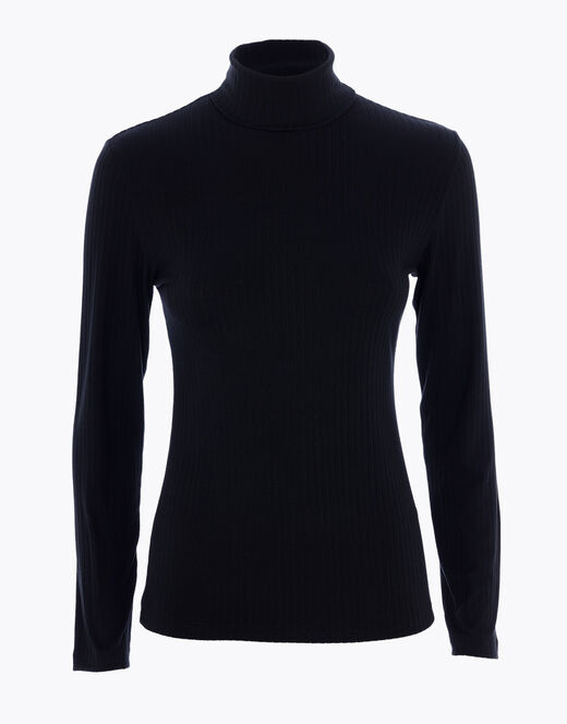 Lovable Maglia donna a maniche lunghe e collo lupetto, nero Qualità