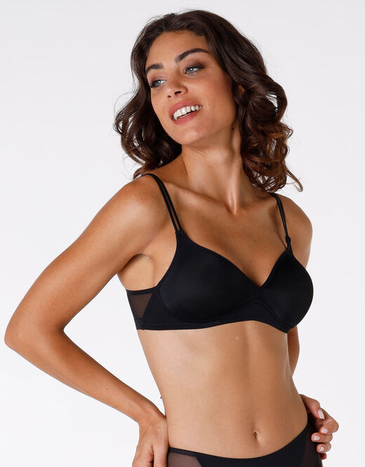 Lovable Reggiseno senza ferretto Millenium Equilibre in microfibra, nero Negozio