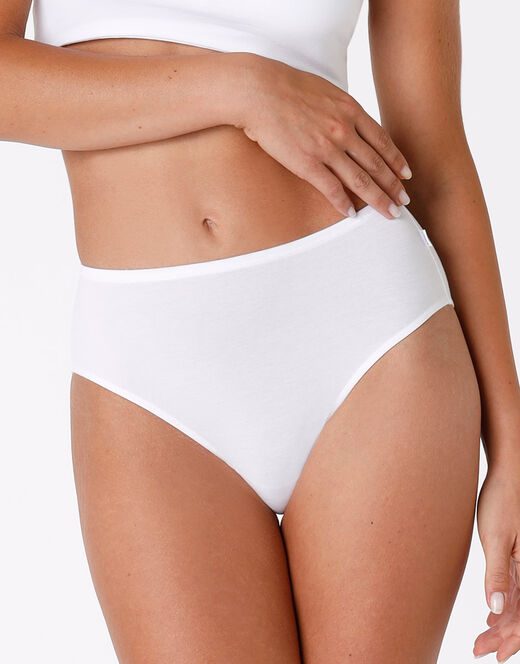 Lovable Slip midi Lovely bianco in cotone modal vellutato Acquista Ora