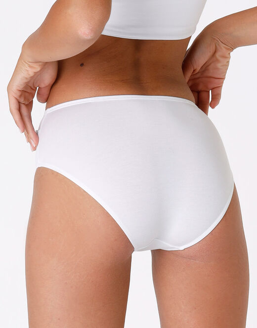 Lovable Slip midi Lovely bianco in cotone modal vellutato Acquista Ora
