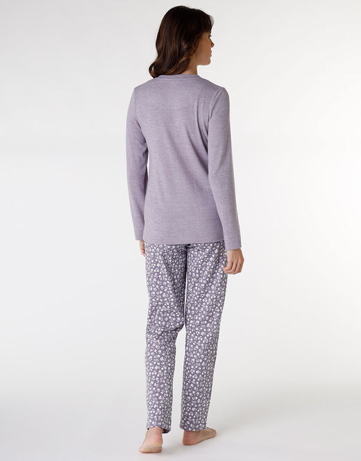 Lovable Pigiama in interlock di cotone, tornado con stampa a fiori Sottocosto
