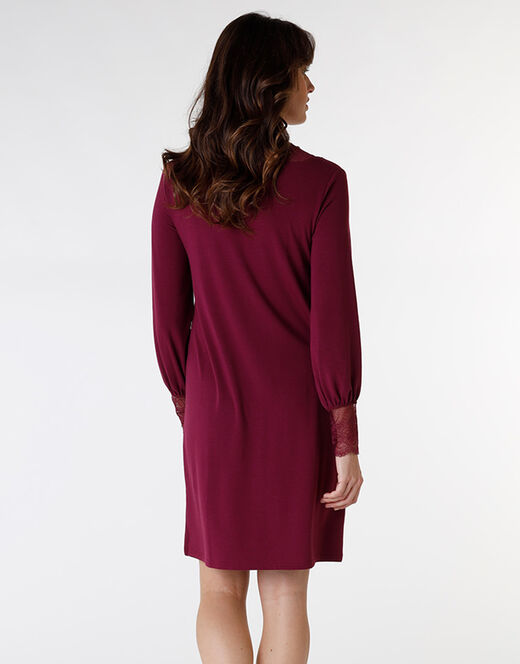 Lovable Camicia da notte in jersey, bordeaux Presa