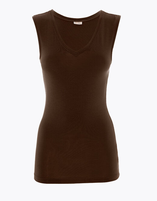 Lovable Top smanicato effetto thermal Basic Soul, caffè Online