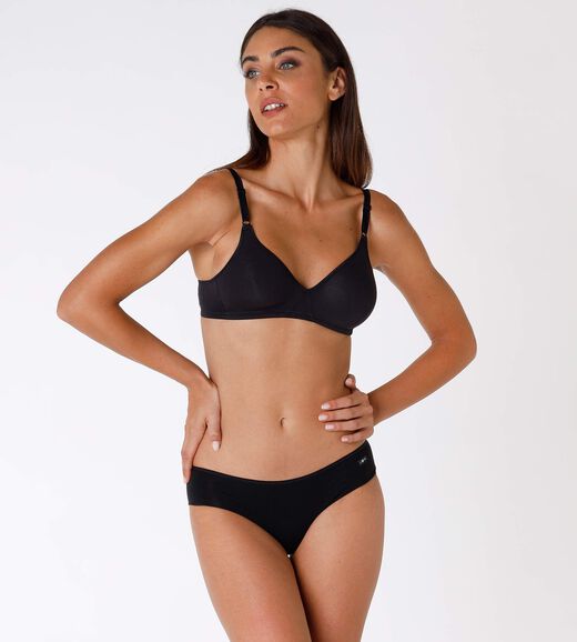 Lovable Bipack reggiseni senza ferretto Cotton Line in cotone, nero Moda