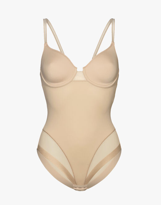 Lovable Body contenitivo con ferretto in microfibra e tulle Millenium Equilibre, skin In Saldo