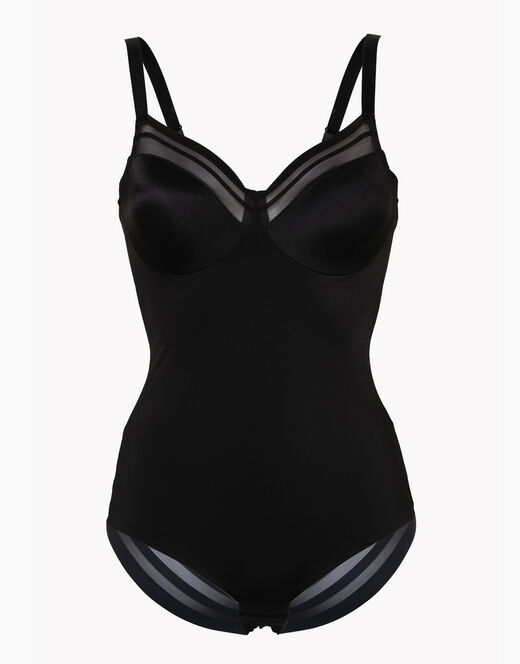 Lovable Body ferretto Shaping New Fit in microfibra Alto sostegno e invisibilità, nero Moda