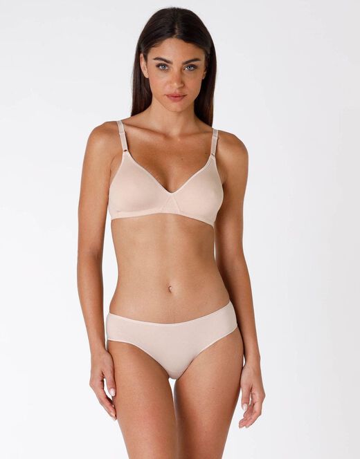 Lovable Bipack reggiseni senza ferretto Cotton Line in cotone, nude Italia