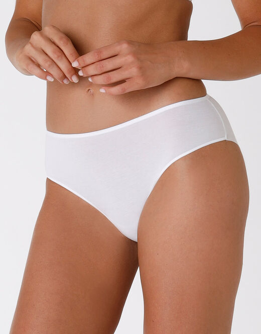 Lovable Slip midi Invisible Cotton bianco in cotone. Massima invisibilità Presa