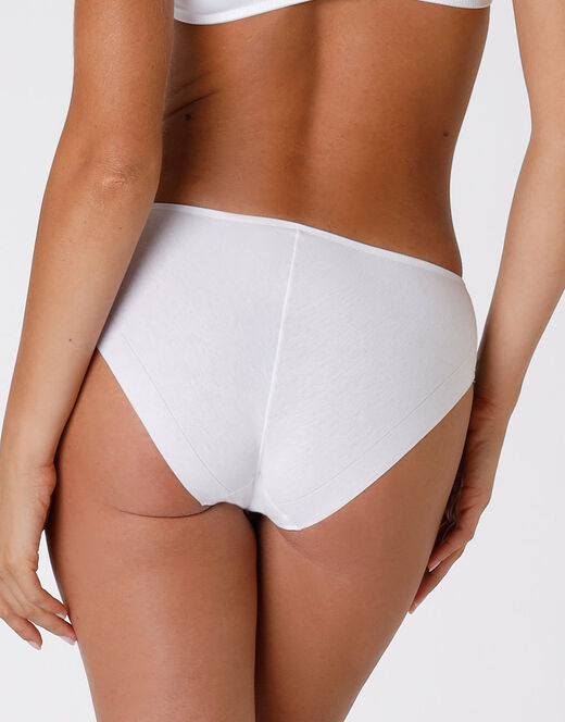 Lovable Slip midi Invisible Cotton bianco in cotone. Massima invisibilità Presa